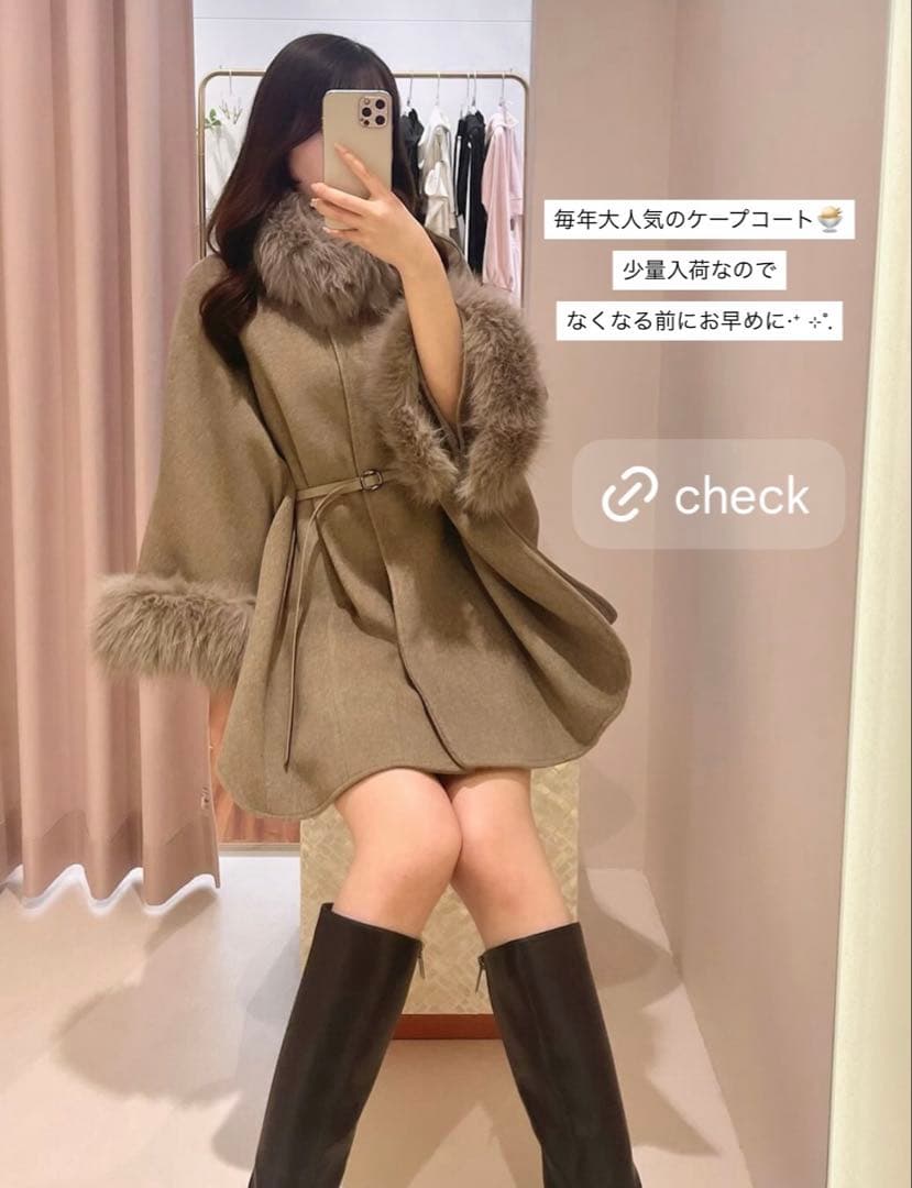 rouge by pomme ケープコート ポンチョ - メルカリ