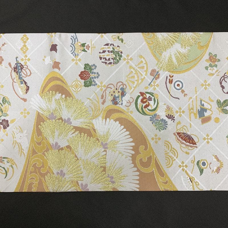 602my6◇唐織 吉祥文様 縁起柄 金糸 袋帯◇美品 - メルカリ