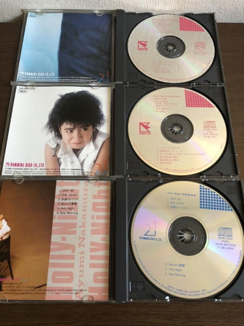 中村あゆみ 旧規格3タイトルセット 消費税表記なし 帯付属 折込帯の