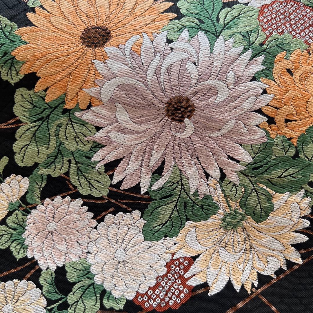 正絹 6通袋帯 貝島はるみ 綺麗伝説 ブラック - メルカリ