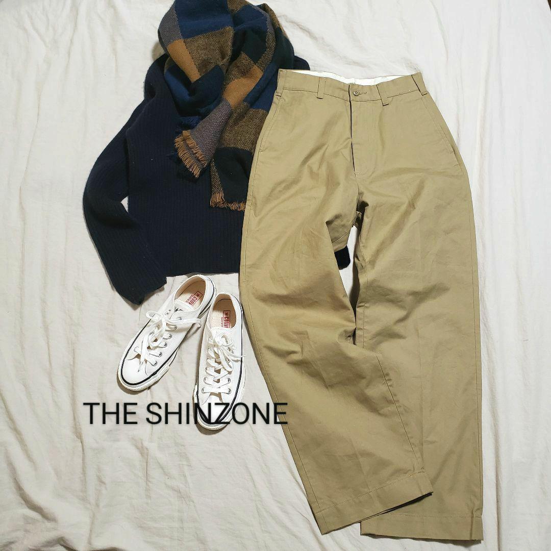 THE SHINZONE ザ シンゾーン ハイウエストチノパン ベージュ S THE SHINZONE（ザ シンゾーン） チノパン 「THE SHINZONE/ザ