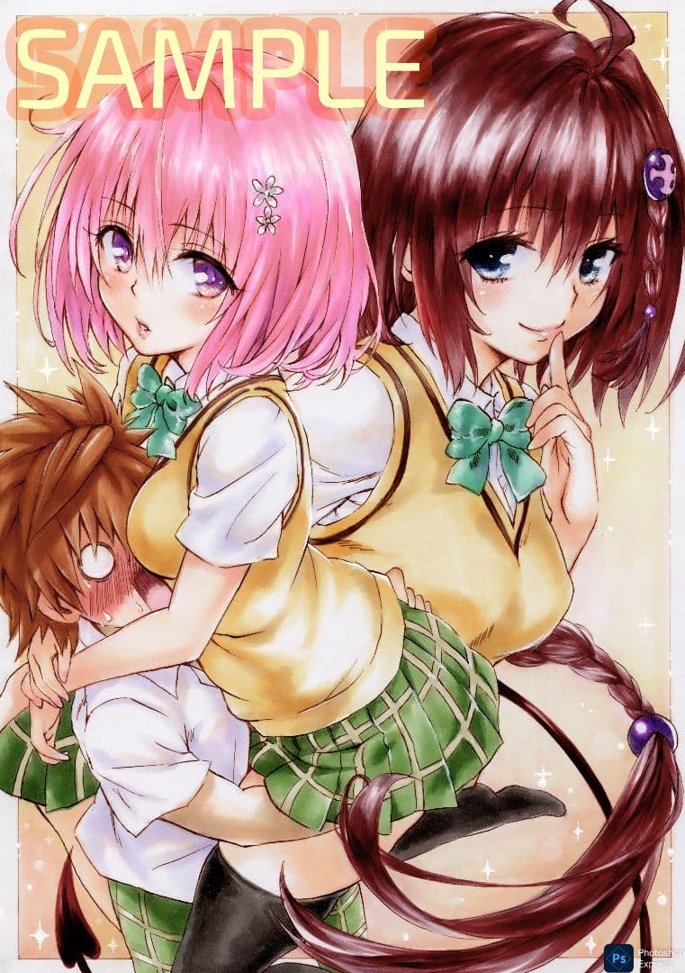 あ*さ様 手描きイラスト ファンアート ToLoveるダークネス 【B5】