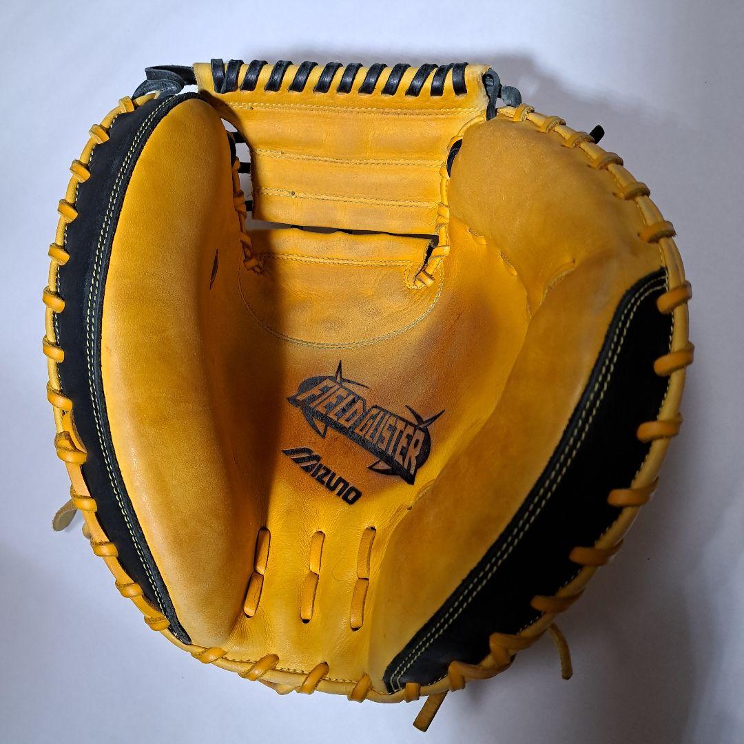 ミズノ FIELDGLISTER 軟式キャッチャーミット イエロー オイル付き