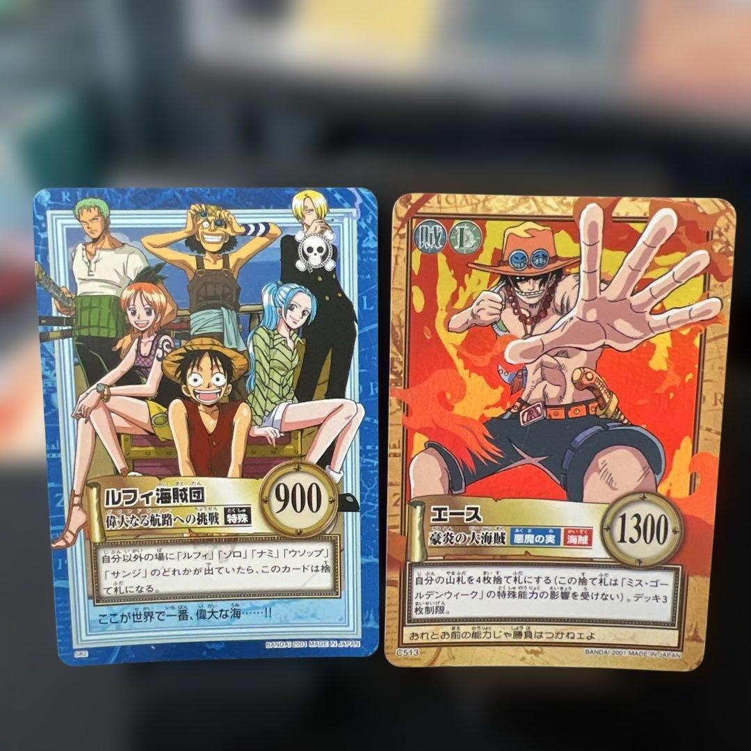 ワンピースカード初期 エース+ルフィ海賊団 - メルカリ
