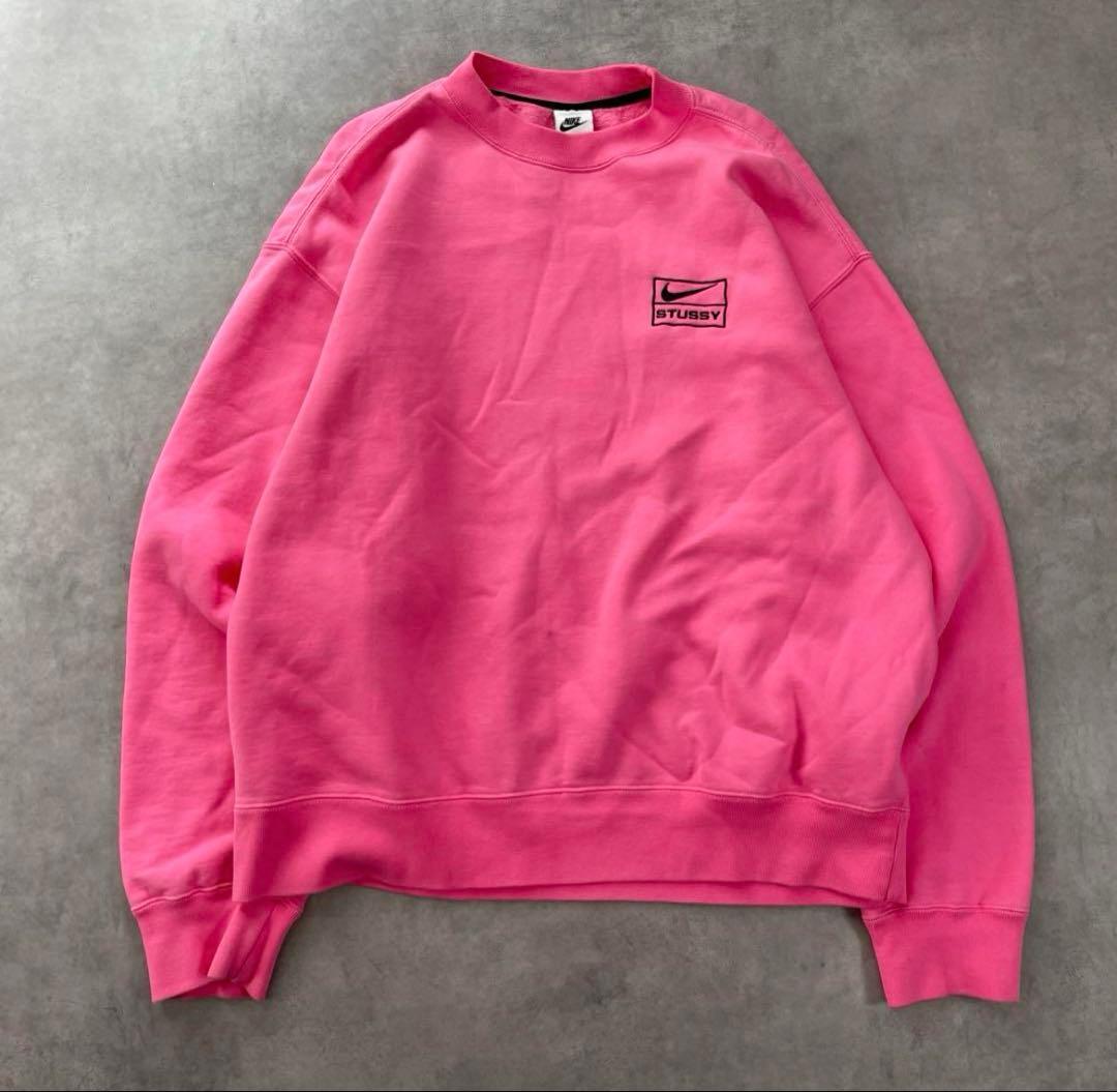 Nike ×Stussy ピンク スウェットSサイズ 希少カラー - メルカリ