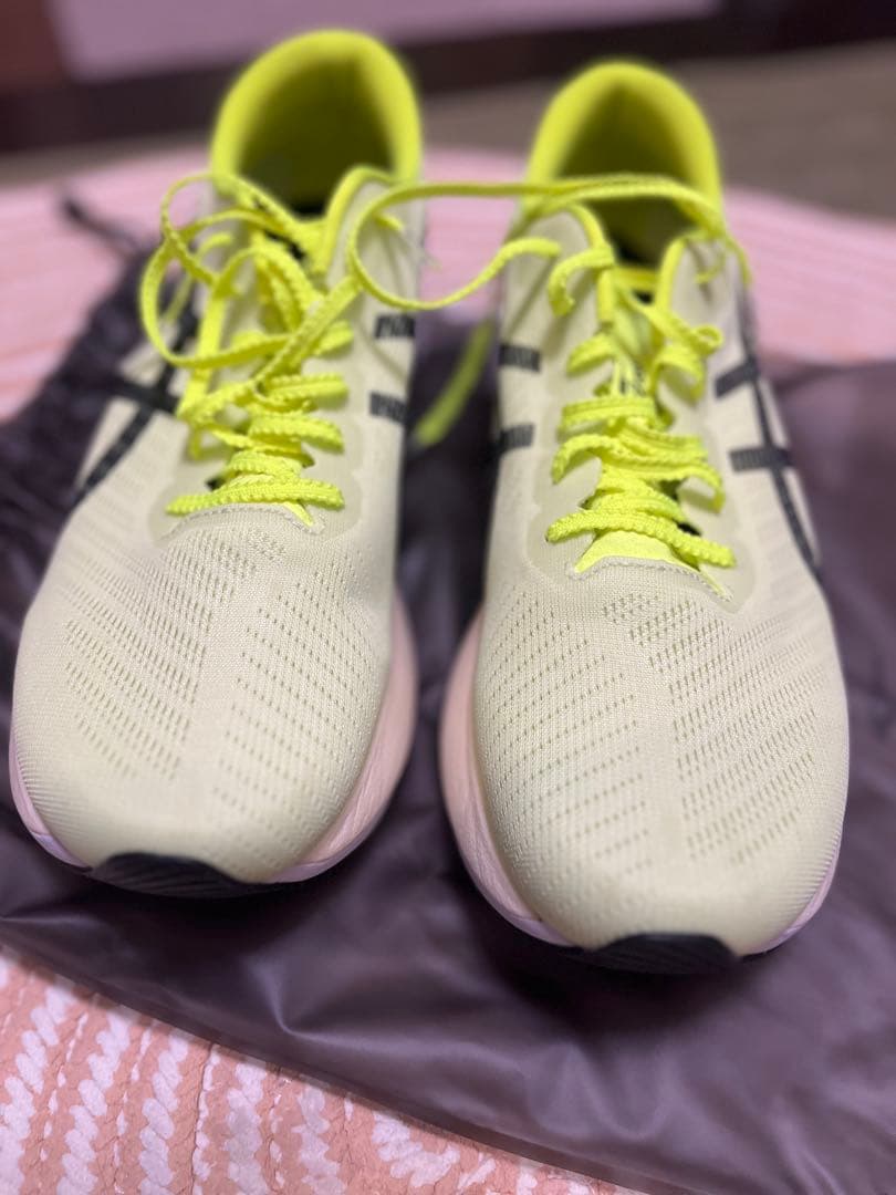 超美品アシックス S4 yogiri 28cm ライムグリーン