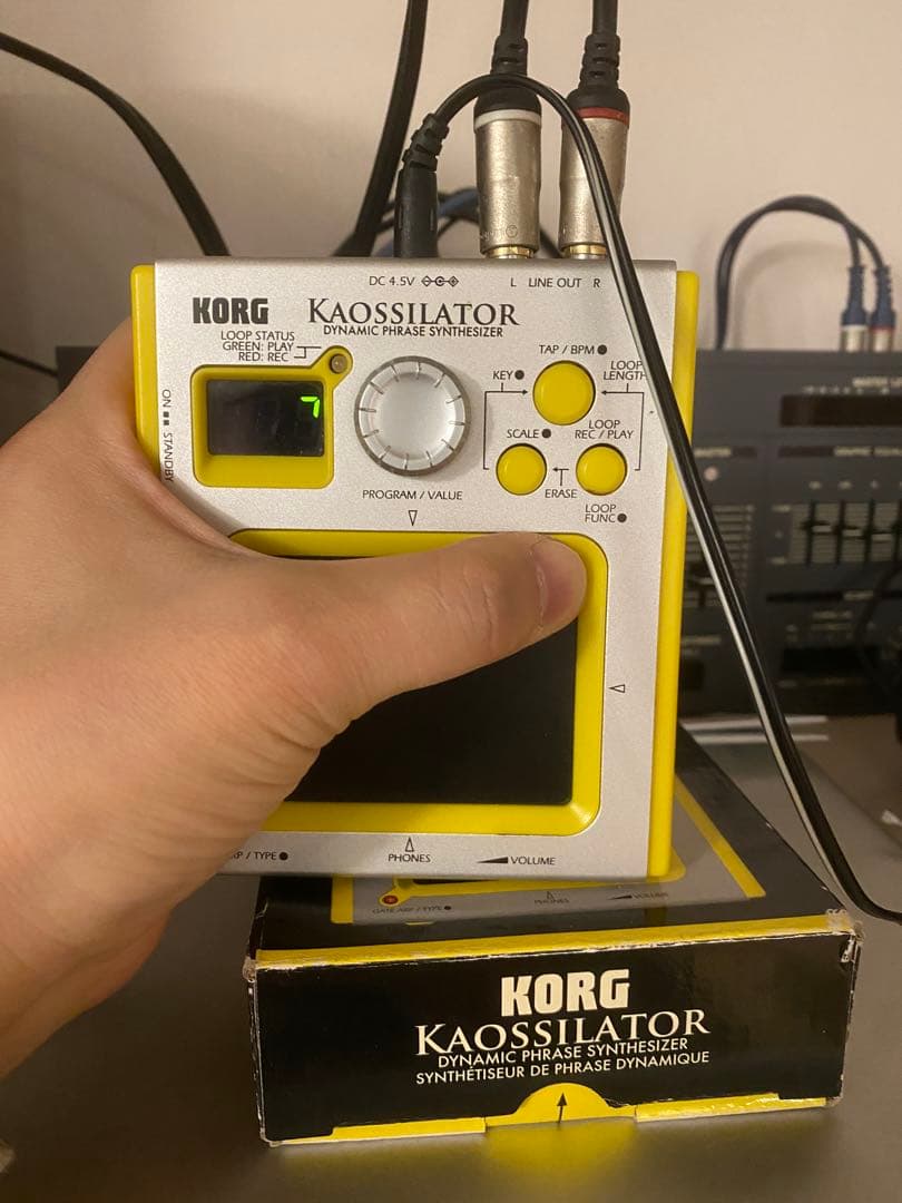 KORG KAOSSILATOR KO-1 シルバー/イエロー ACアダプター