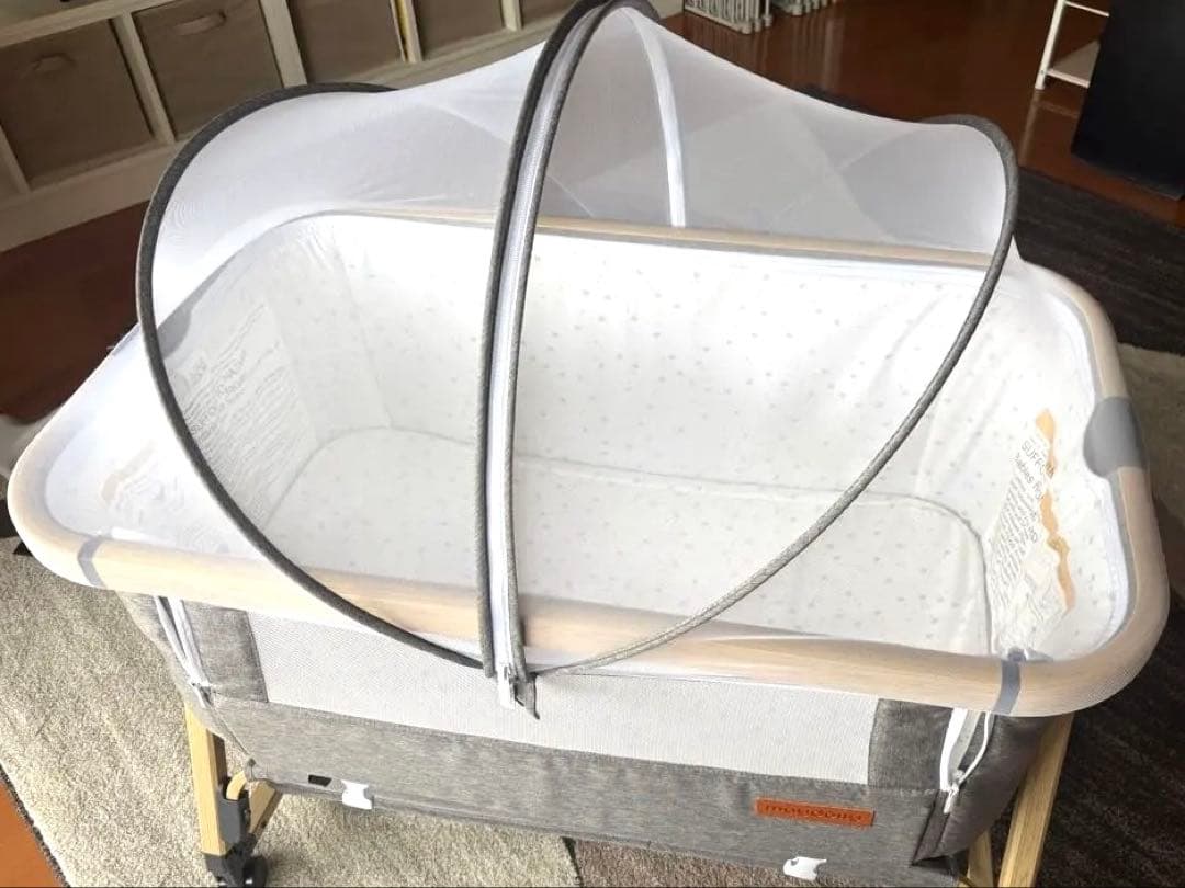 【美品】maydolly 折りたたみ式ベビーベッド グレー Amazon.co.jp: Maydolly（メイドリ）折畳可能なコンパクトのベビー