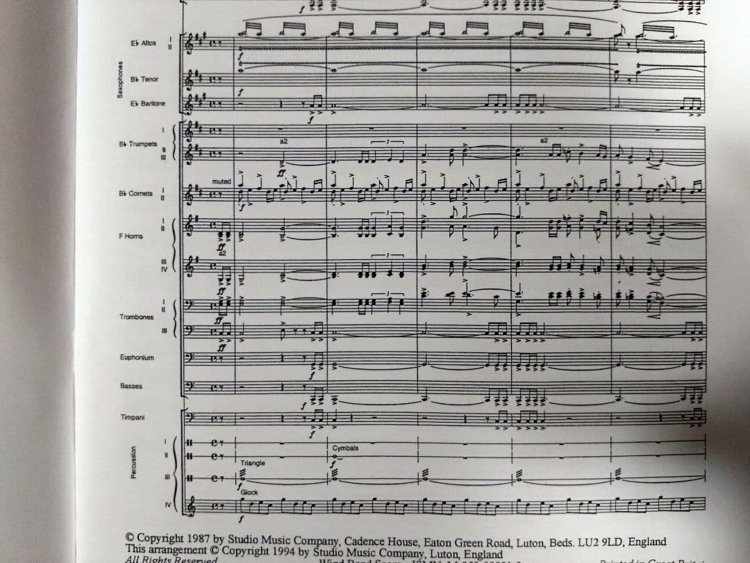 ORIENT EXPRESS(オリエント急行) 吹奏楽版 スコア 輸入楽譜