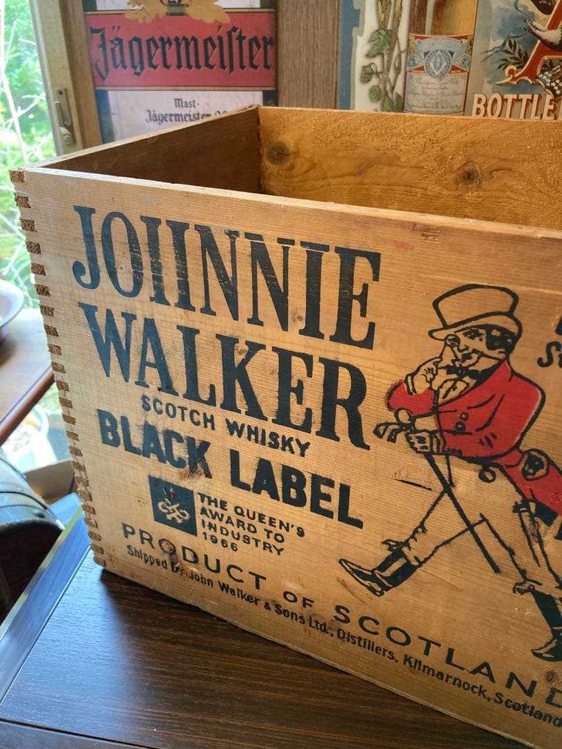 ジョニーウォーカー ウイスキー ヴィンテージ 木箱 英国 イギリス 昭和