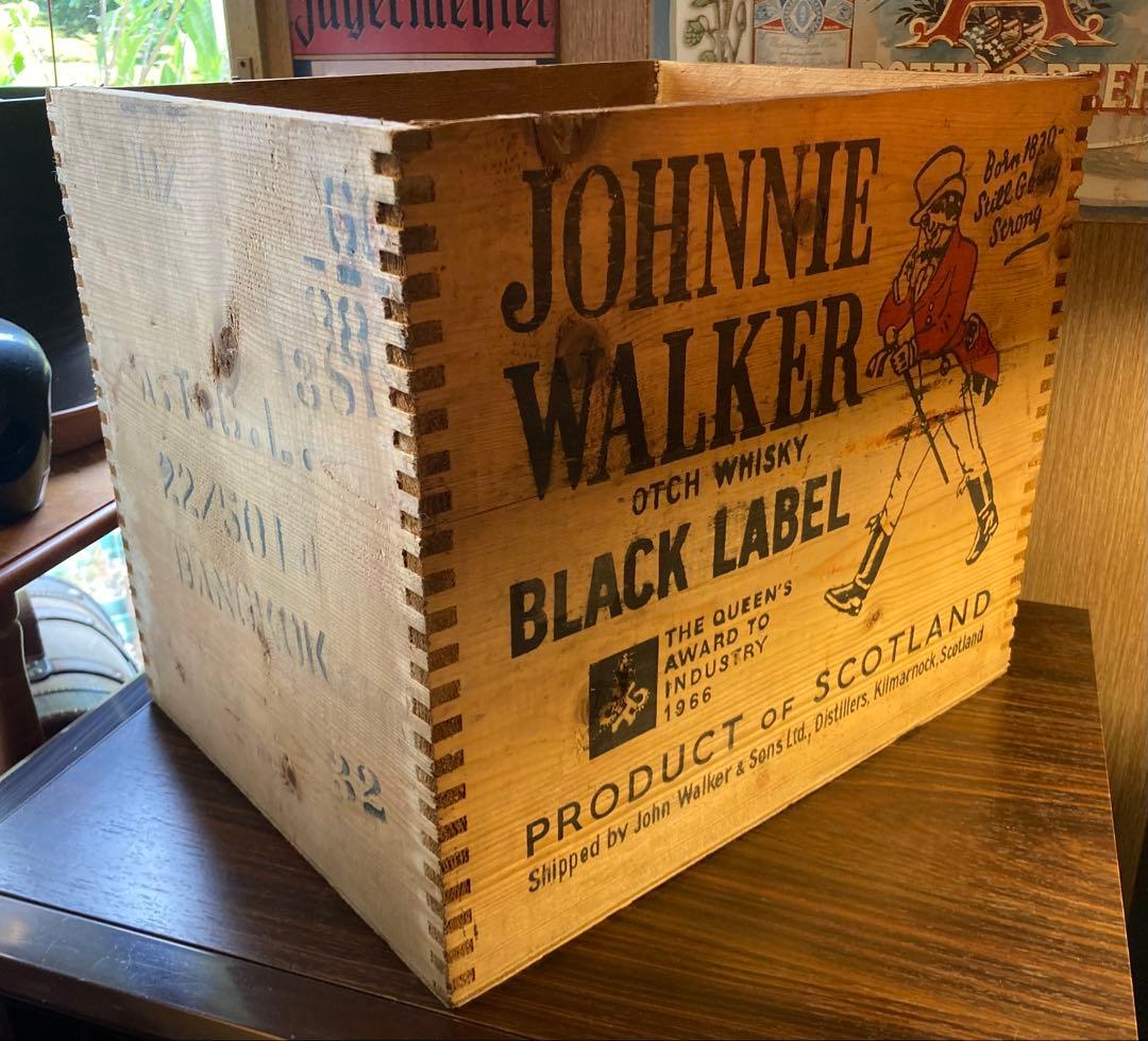 ジョニーウォーカー ウイスキー ヴィンテージ 木箱 英国 イギリス 昭和