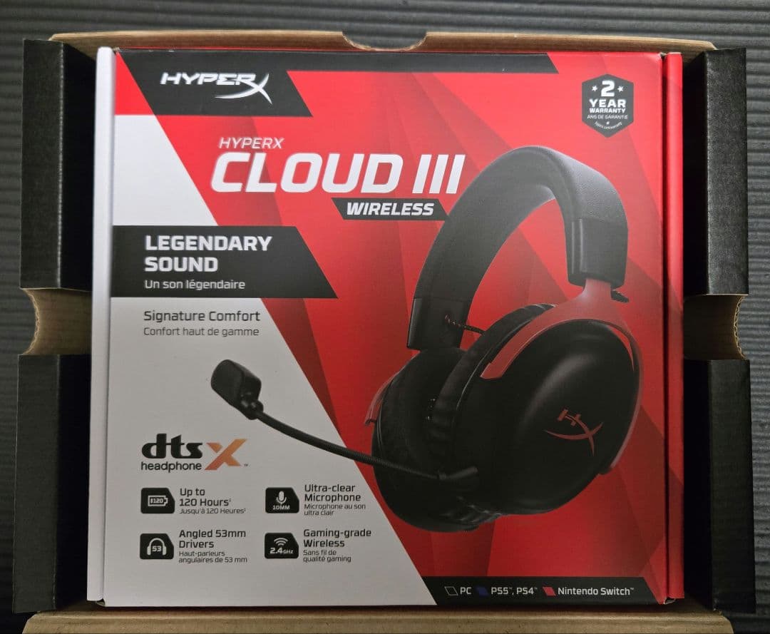 新品未開封　HyperX Cloud III Wireless Amazon.com: HyperX Cloud III Wireless – Gaming Headset for PC, PS5