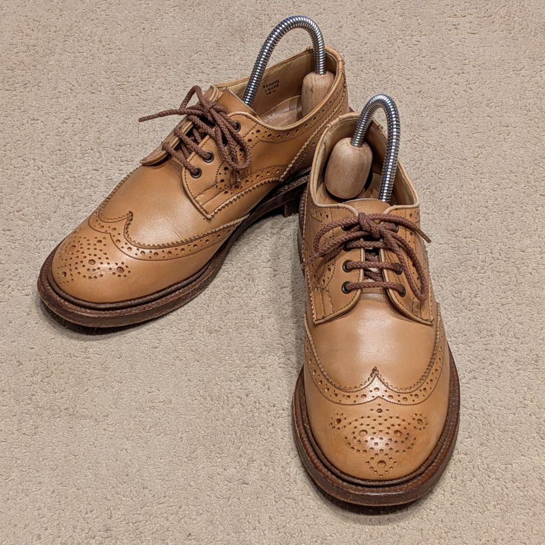 トリッカーズ バートン 4.5 ブラウン ウイングチップ トリッカーズ バートン|BOURTON MARRON ウィングチップ メンズ