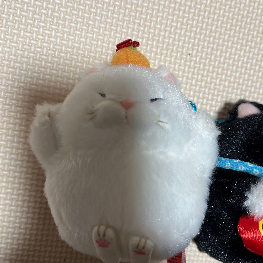 ひげまんじゅう 招き猫 鯛もち みかん プライズ 猫 マスコット