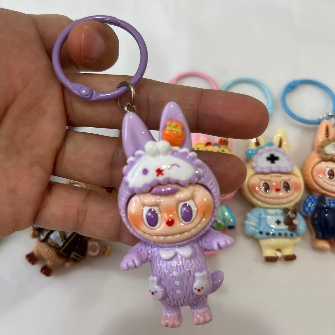 Labubu(ラブブ)ぬいぐるみストラップ キーホルダー3個セット - メルカリ