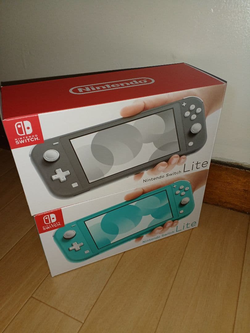 【新品未使用】任天堂 Switch Lite 2台セット　グレー&ターコイズ 新品未開封】Nintendo Switch Lite ターコイズ＆グレー 2台セット 新品