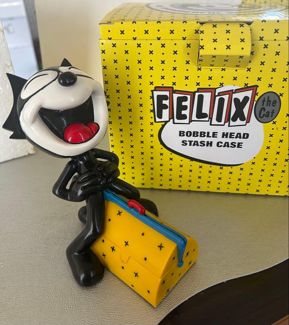新品 Felix the Cat ボブルヘッド スタッシュケース 小物入れ 新品 Felix the Cat ボブルヘッド スタッシュケース 小物入れ - メルカリ