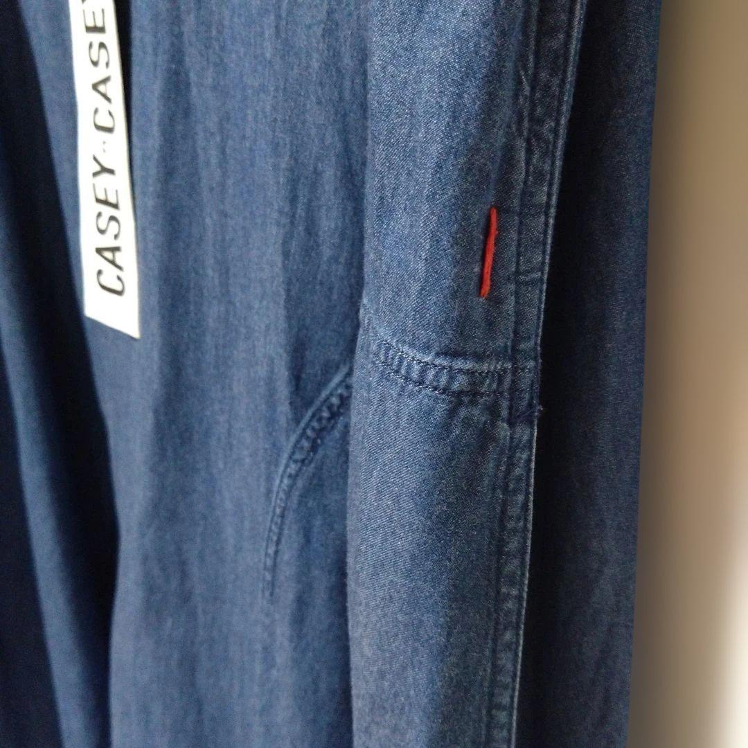 CASEYCASEY デニム Vネック 七分袖デニムワンピース - メルカリ