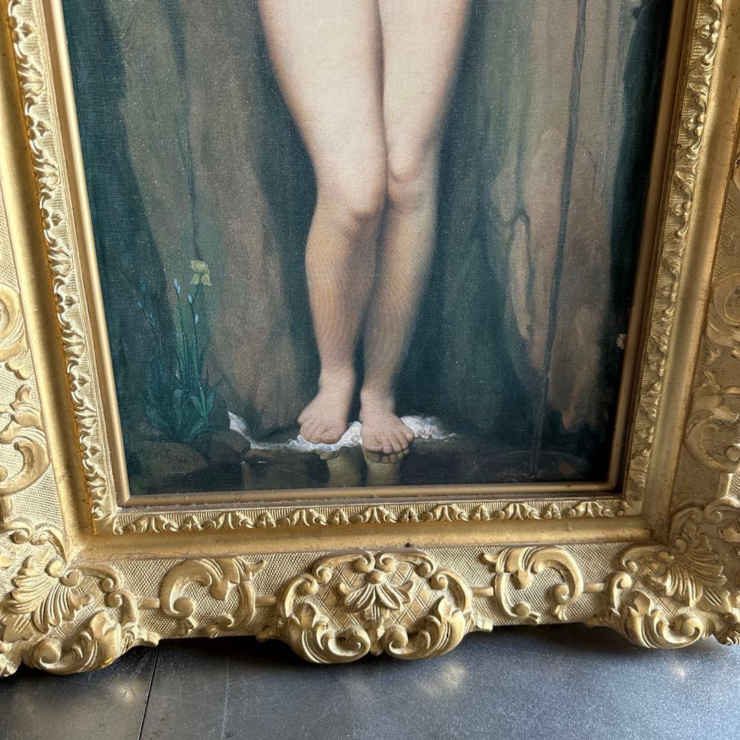 びっくり瞬間的お値下げ❣️圧巻❣️ドミニクアングル　泉　豪華額縁