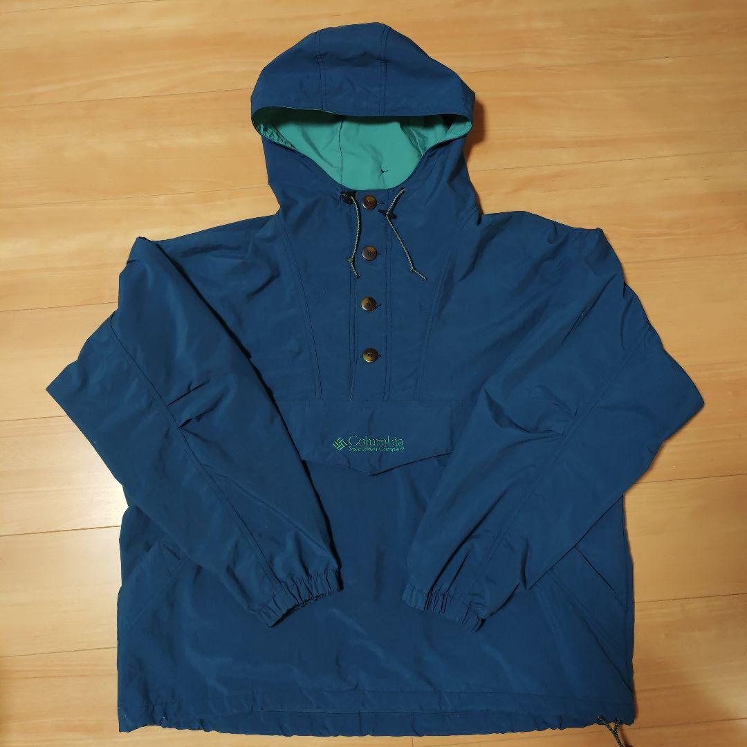 90s Columbia コロンビア コットンウッドアノラックパーカー - メルカリ