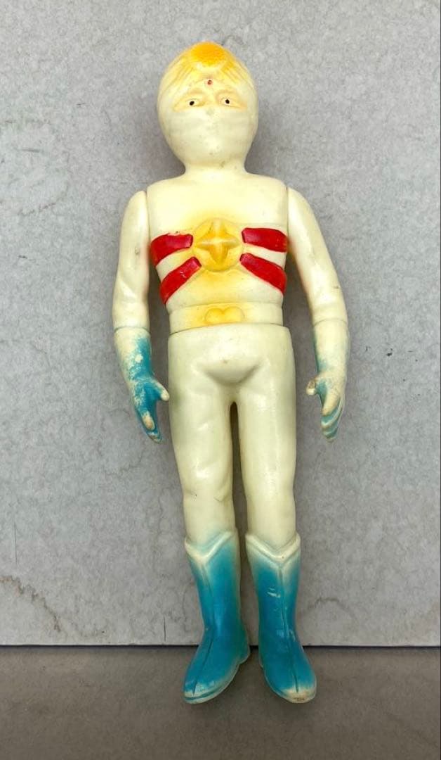 レインボーマン パチ 無版権 ミドルサイズ ソフビ 貴重品 1972年製