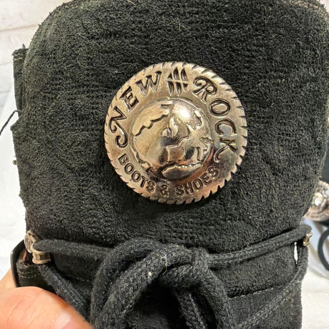 00's NEW ROCK ニューロックブーツ スエード y2k 27.0cm