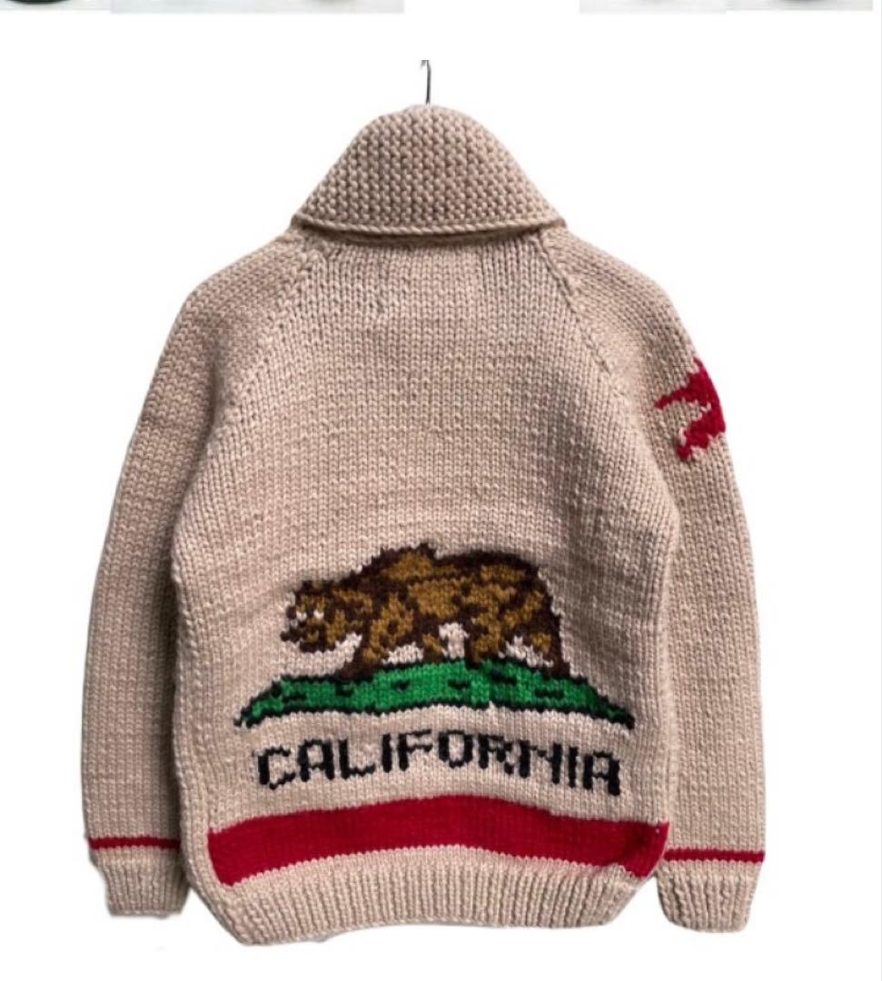 ぼさぼさ様KANATA/カナタカウチン　カリフォルニア州旗モデルB　beige KANATA/カナタカウチン カリフォルニア州旗モデルB beige - メルカリ