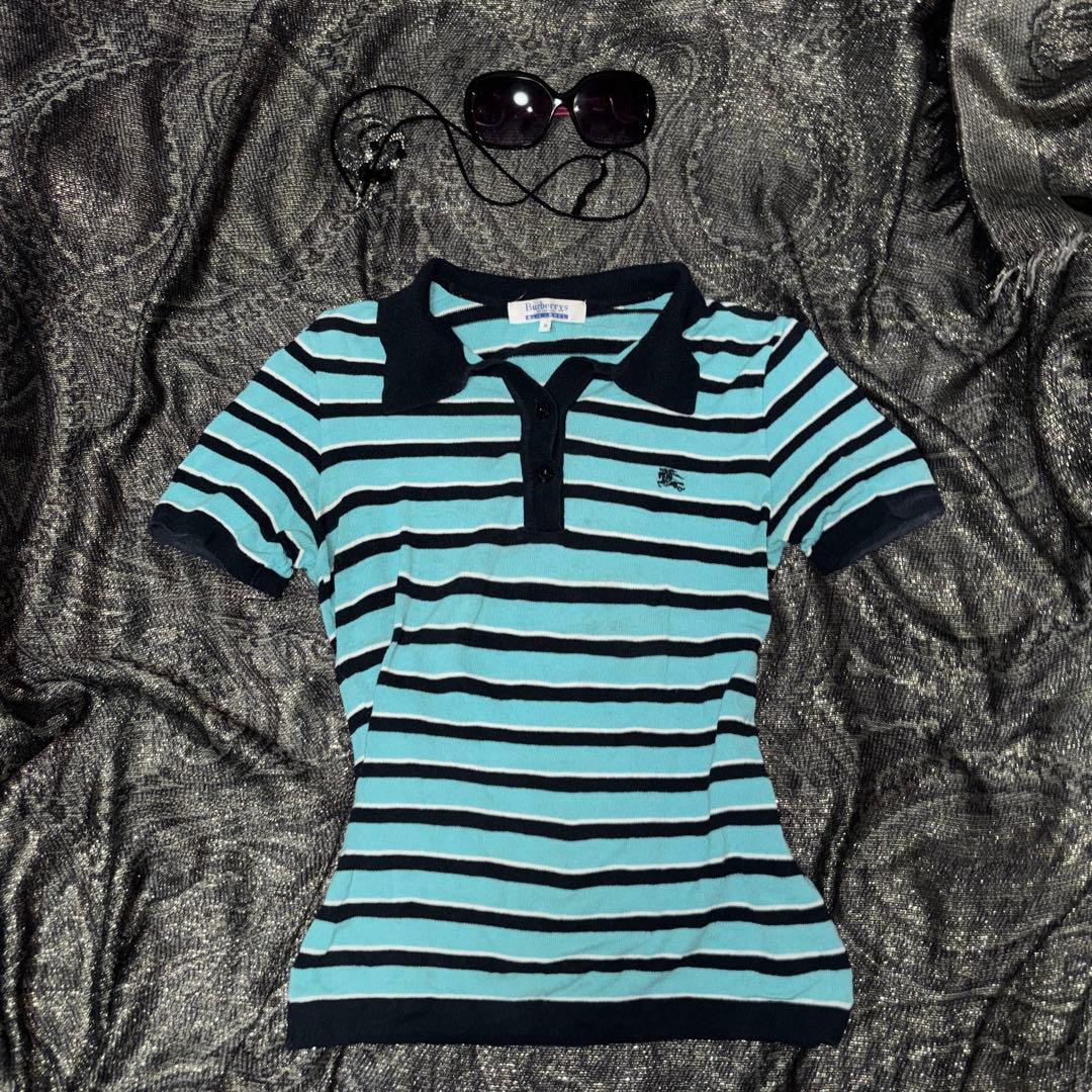 y2k 海外系 Burberry ポロシャツ ピチT 平成 - メルカリ