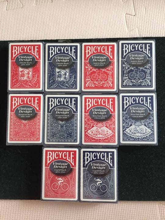 絶版 新品未使用]復刻版バイスクル ビンテージバック赤青各1個 - メルカリ