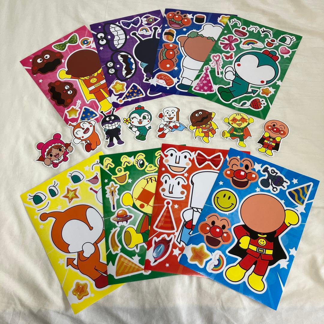 アンパンマンキャラクターシールセット 8シート+8シール - メルカリ