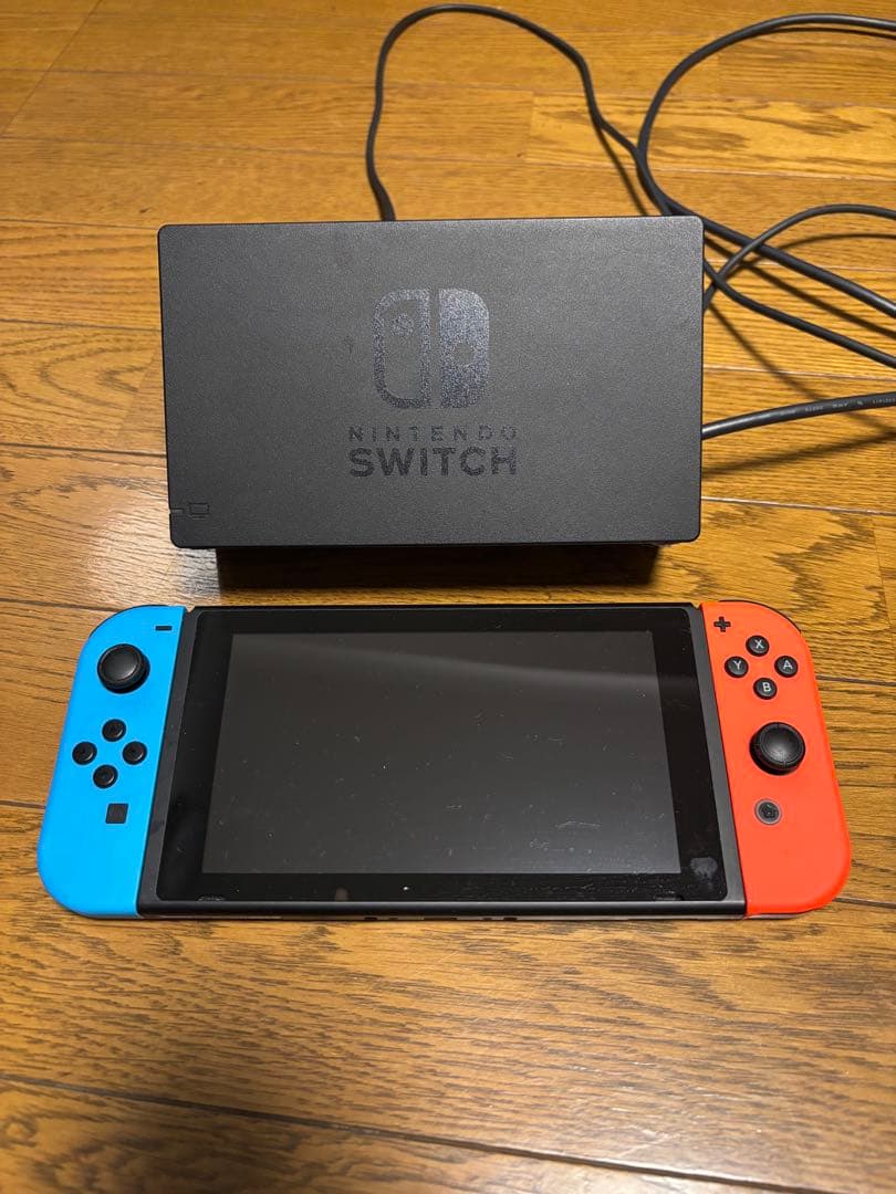 Nintendo Switch 本体 青/赤 箱無し - メルカリ