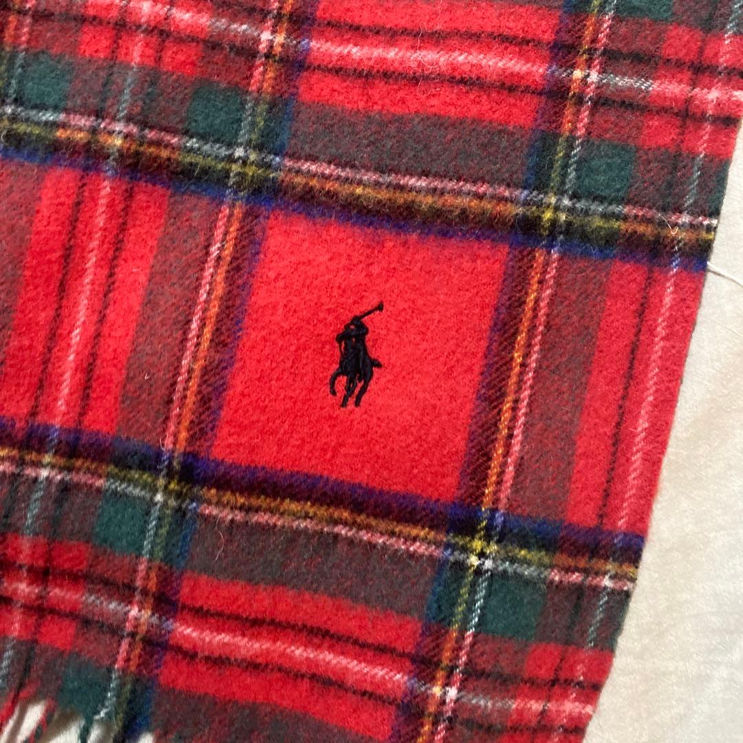 RALPH LAUREN HOME ラルフローレン 膝掛け ブランケット 赤 - メルカリ