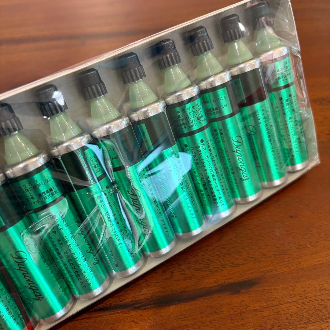 S.T.Dupont デュポン純正 緑ガス 未使用品 ガスボンベ 10本セット