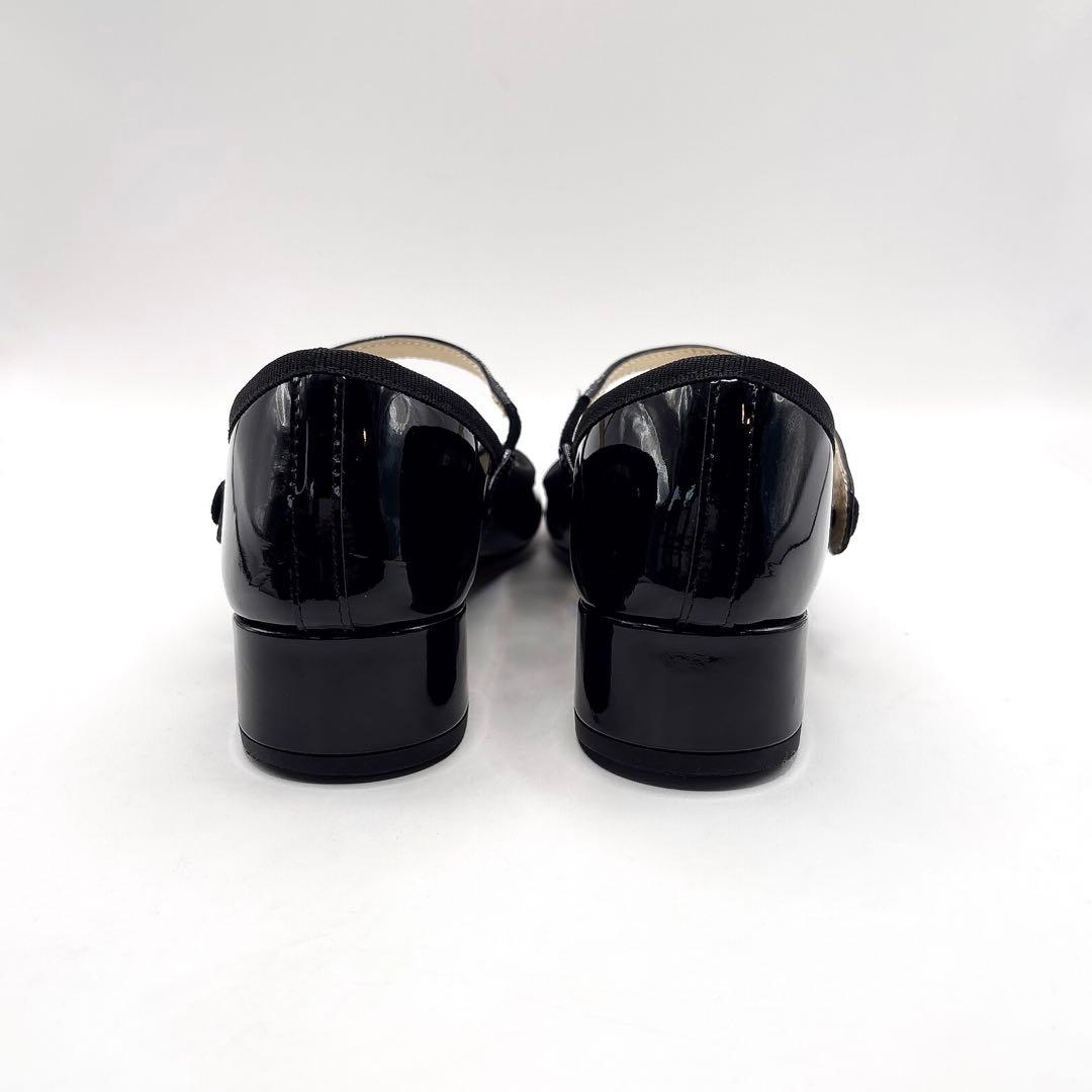 美品】レペット ROSE メリージェーン ストラップ エナメル24 黒 - メルカリ