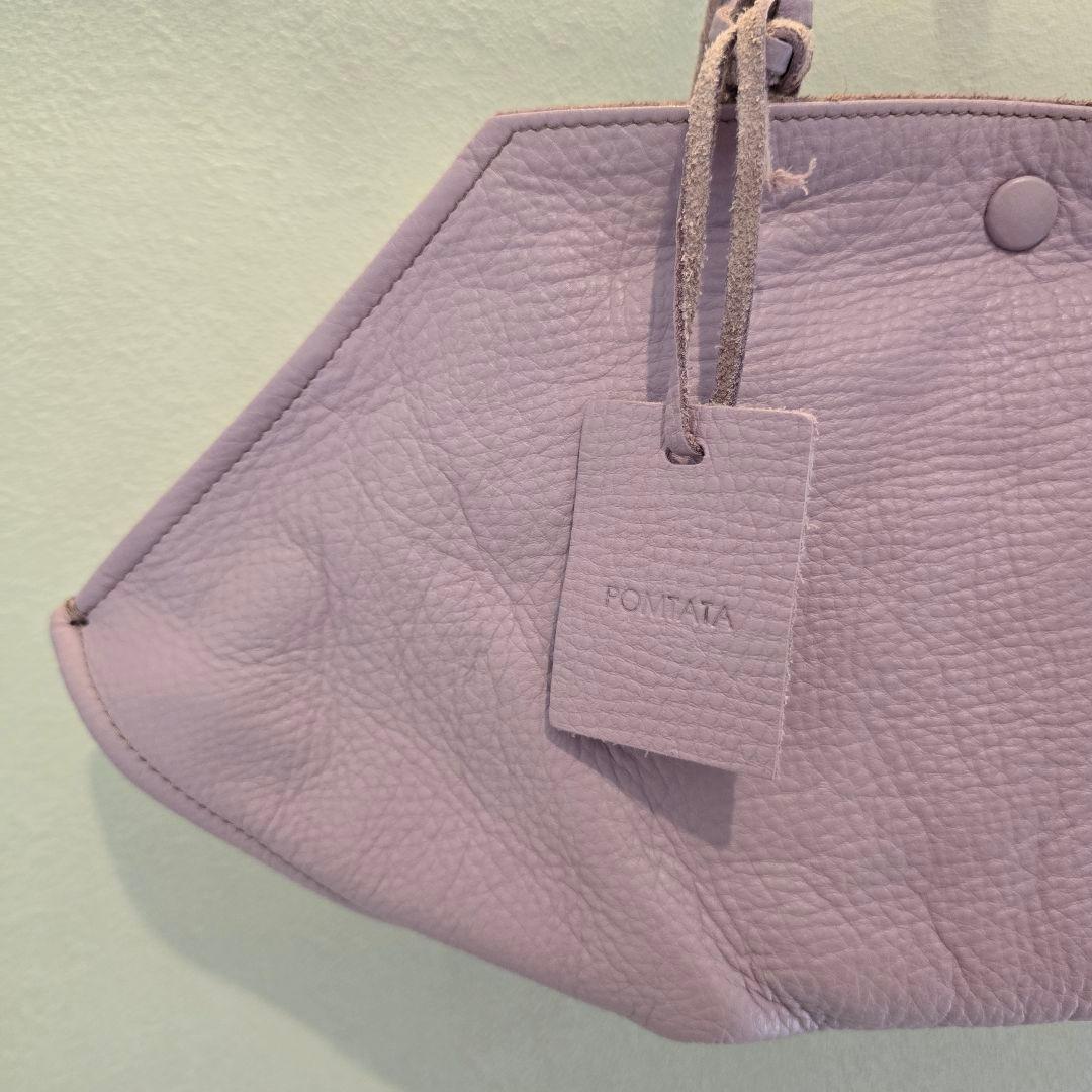 POMTATA（ポンタタ） レザー ハンドバッグ - メルカリ
