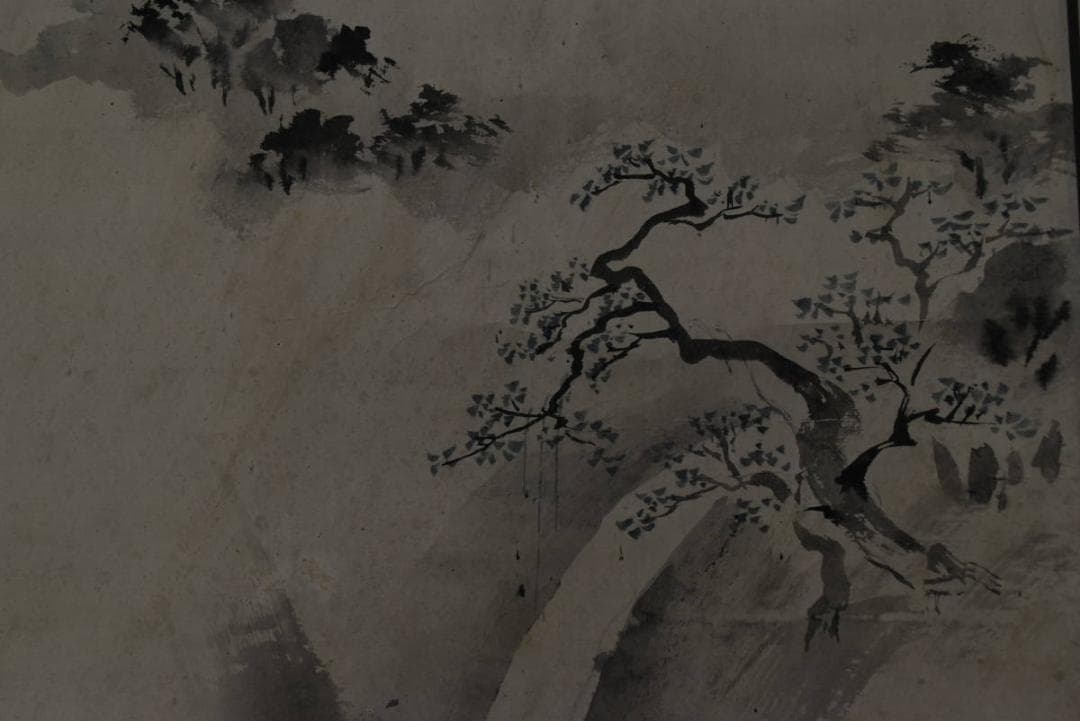 模写】橋本雅邦/号、勝園/日光山裏見滝図/掛軸/名家伝来/AA-174 - メルカリ