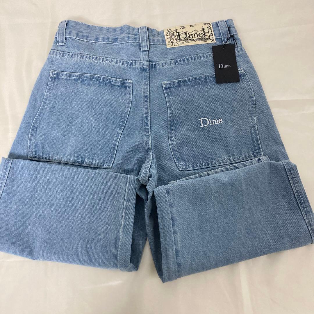 Dime ダイム バギージーンズ デニム パンツ ライトブルー 男女兼用 M