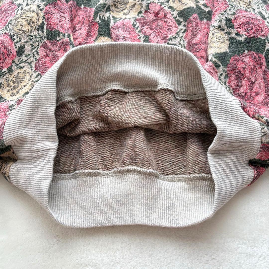 KAPITAL キャピタル ローズ柄 スウェット ゴブラン天竺クルー