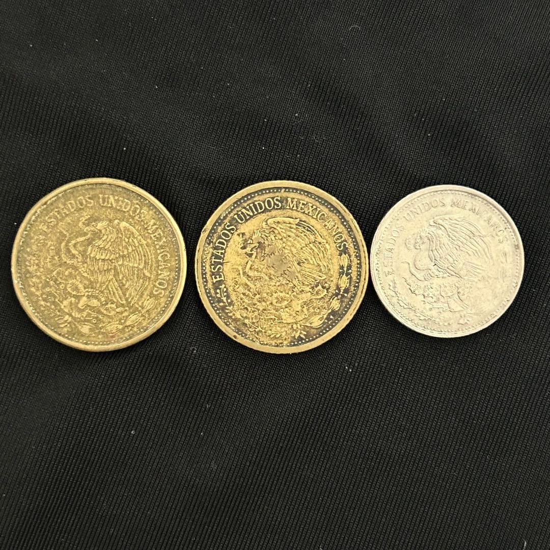 メキシコ 旧貨幣 100ペソ 50ペソ コイン 古銭 1980年代 外貨 硬貨