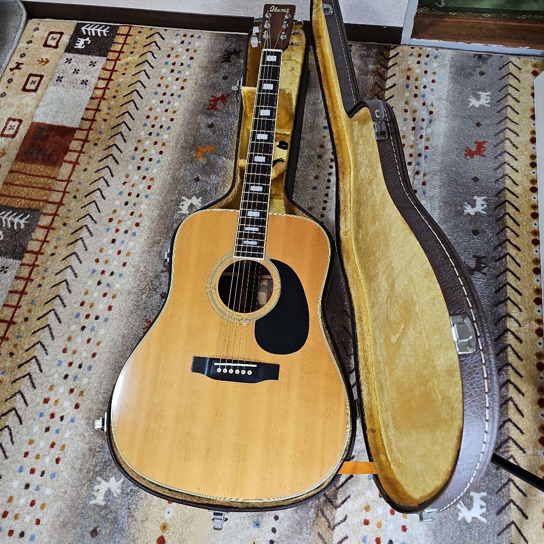 Ibanez.初期ロゴNo677輸出モデル 希少!ハードケース付き(取って無し) IbanezアイバニーズAW-6nt2005年製 堅牢ハードケース付低弦高でトップ