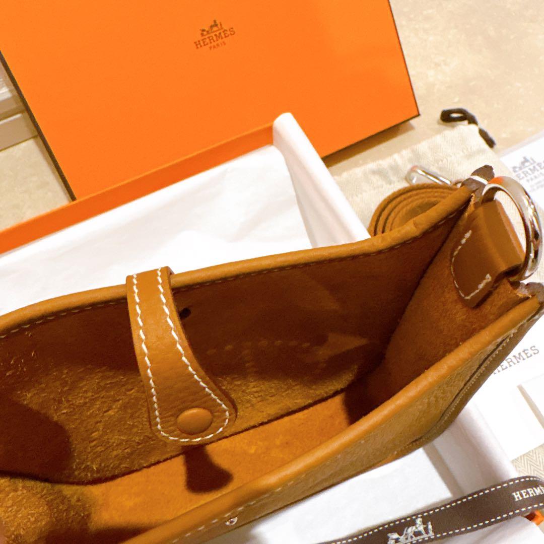 新品未使用 エルメス ミニエブリンtpm ゴールド×シルバー ショート