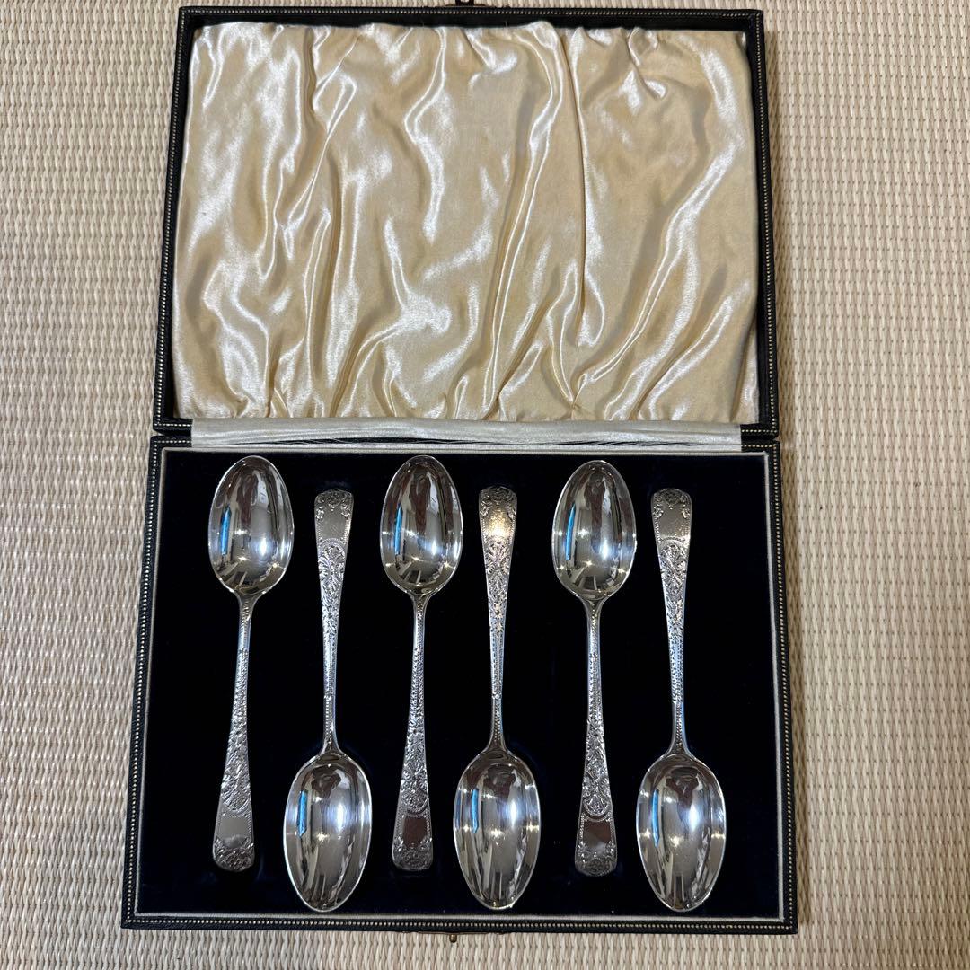 スターリングシルバー英国製 925/1000 純銀スプーン - メルカリ