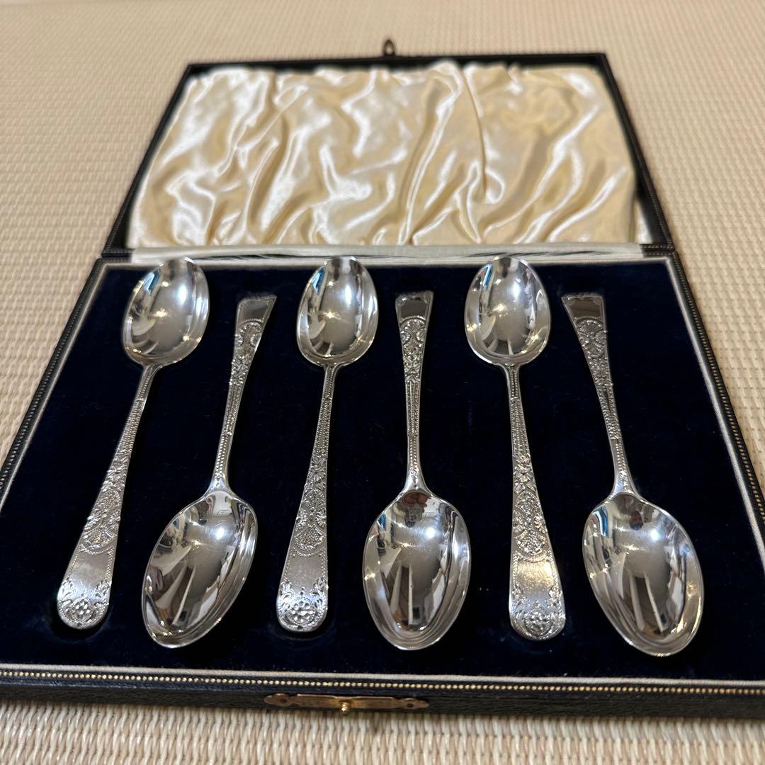 スターリングシルバー英国製 925/1000 純銀スプーン - メルカリ