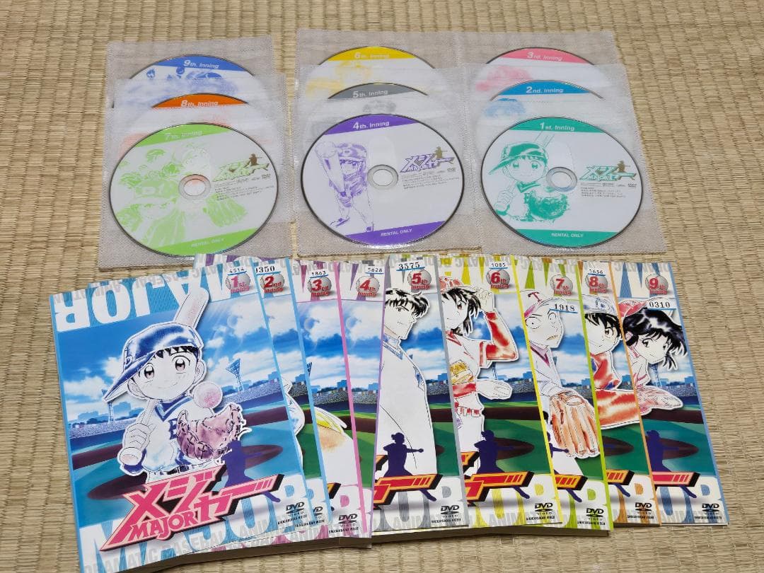 DVD　メジャー　MAJOR　1期〜6期　＋　2nd 　全６２巻　レンタル専用