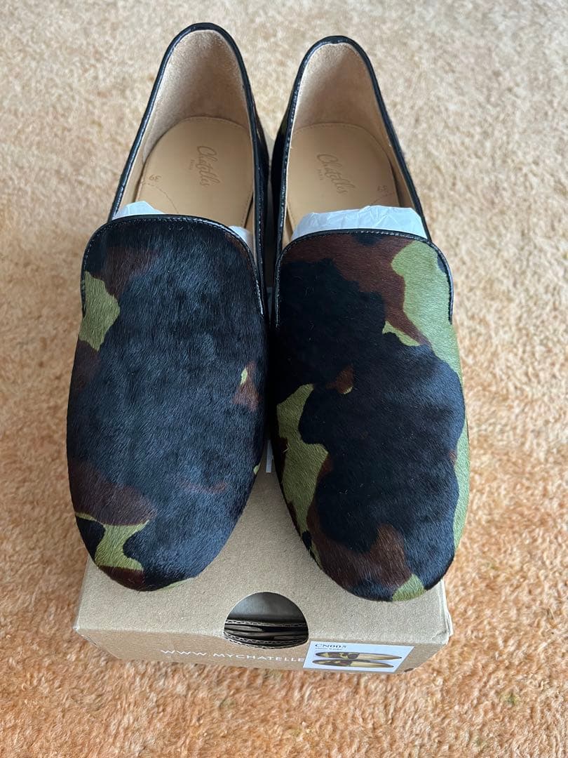Chatelles シャテル カモフラ 新品 ローファー モカシン マテオ 39