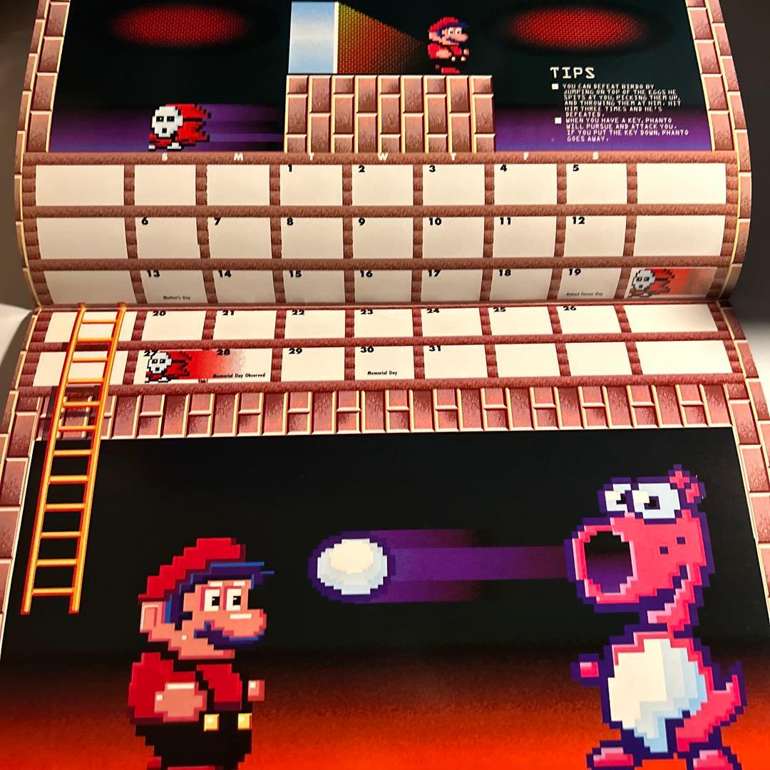任天堂1990カレンダー」スーパーマリオ ゼルダの伝説 メトロイド