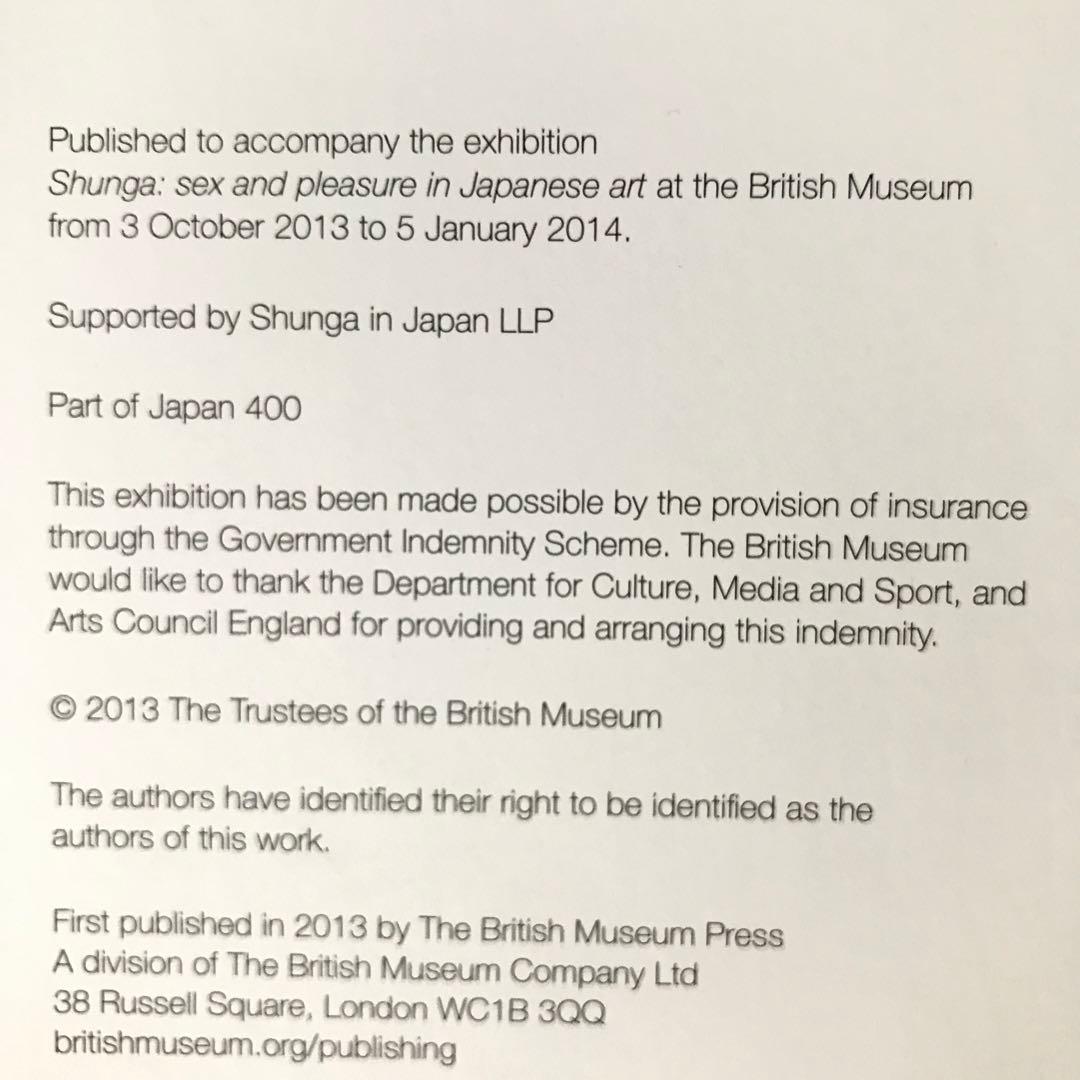 洋書 Shunga sex and pleasure in Japanese art