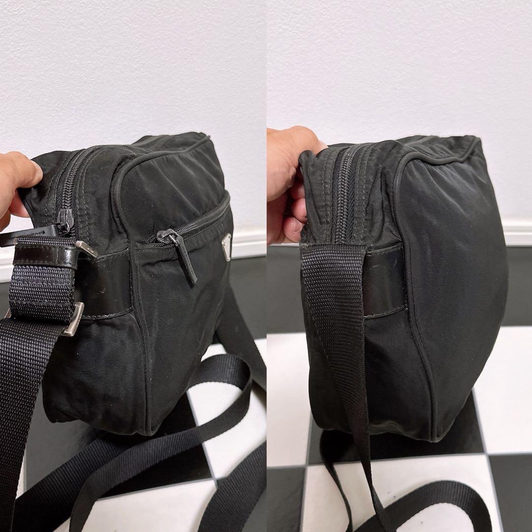 《美品》PRADA(プラダ)ショルダーバッグ ロゴプレート