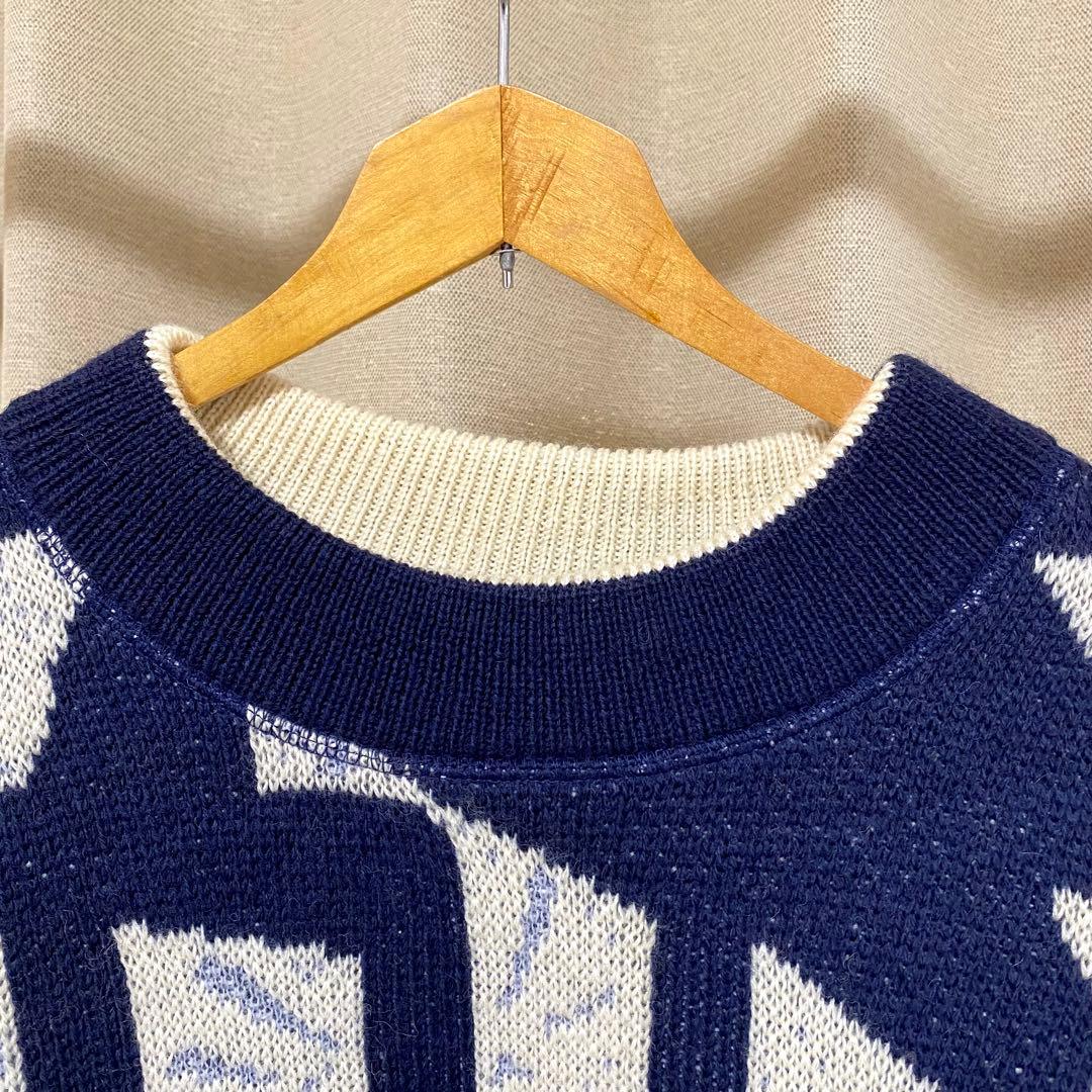 80's MARITHÉ FRANÇOIS GIRBAUD 総柄 ウールニット - メルカリ