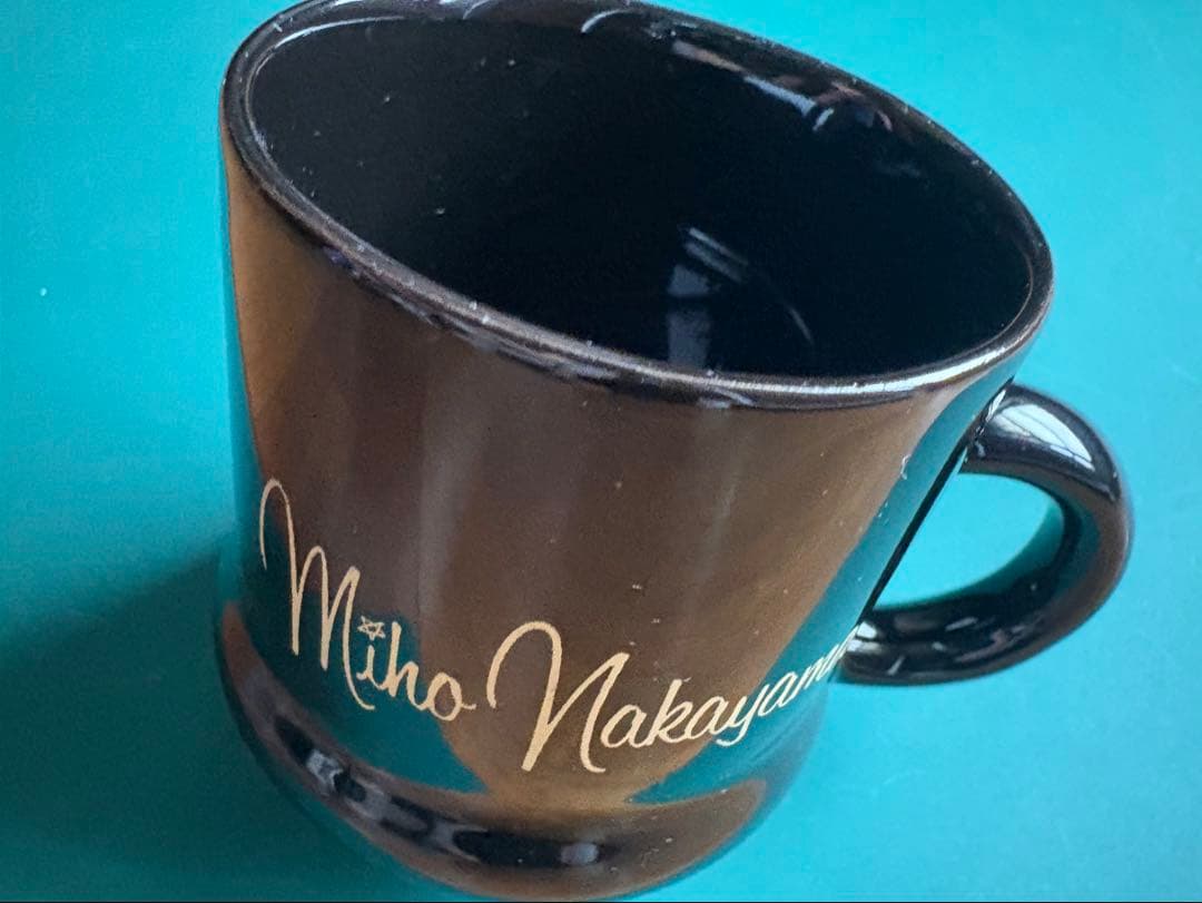 中山美穂❣️ マグカップ 黒 中山美穂が1年前から準備 「～Miho Nakayama 40th Anniversary～ 中山